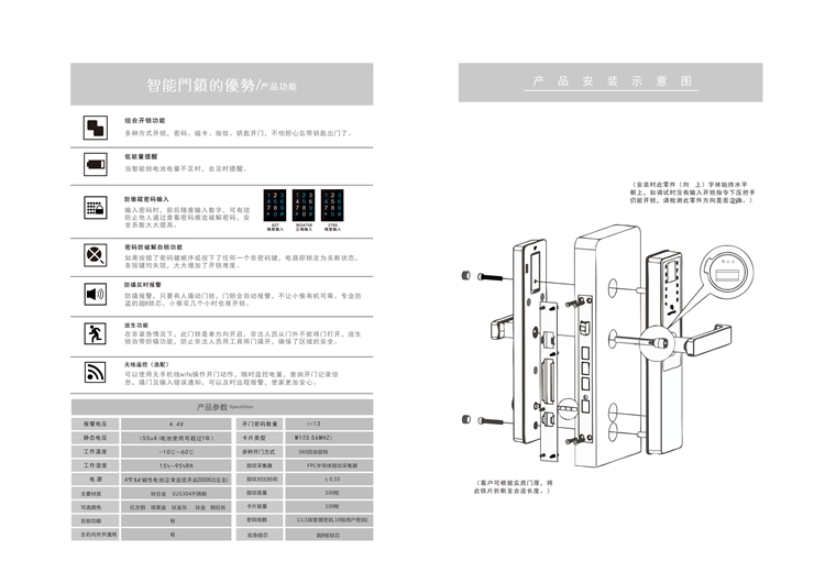 A19智能锁指纹锁